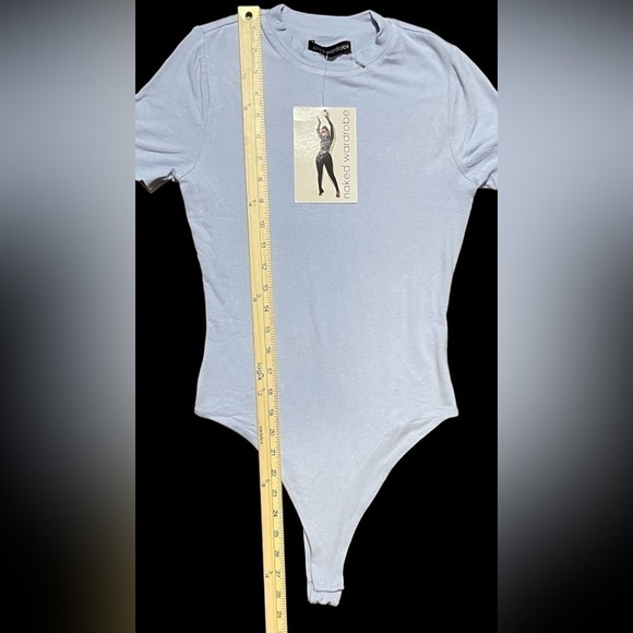 Nwt Naked Wardrobe The NW Lovin' the Crew T-Shirt Bodysuit Size 1 Light Purple - Picture 16 of 16